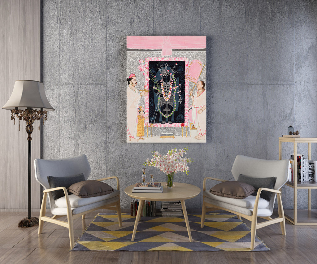 Shrinath Ji by Ghasiram Hardev Sharma // Wall Art Print - Artrise