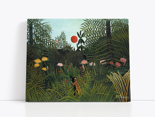 Virgin Forest with Sunset (1910) by Henri Rousseau - Artrise