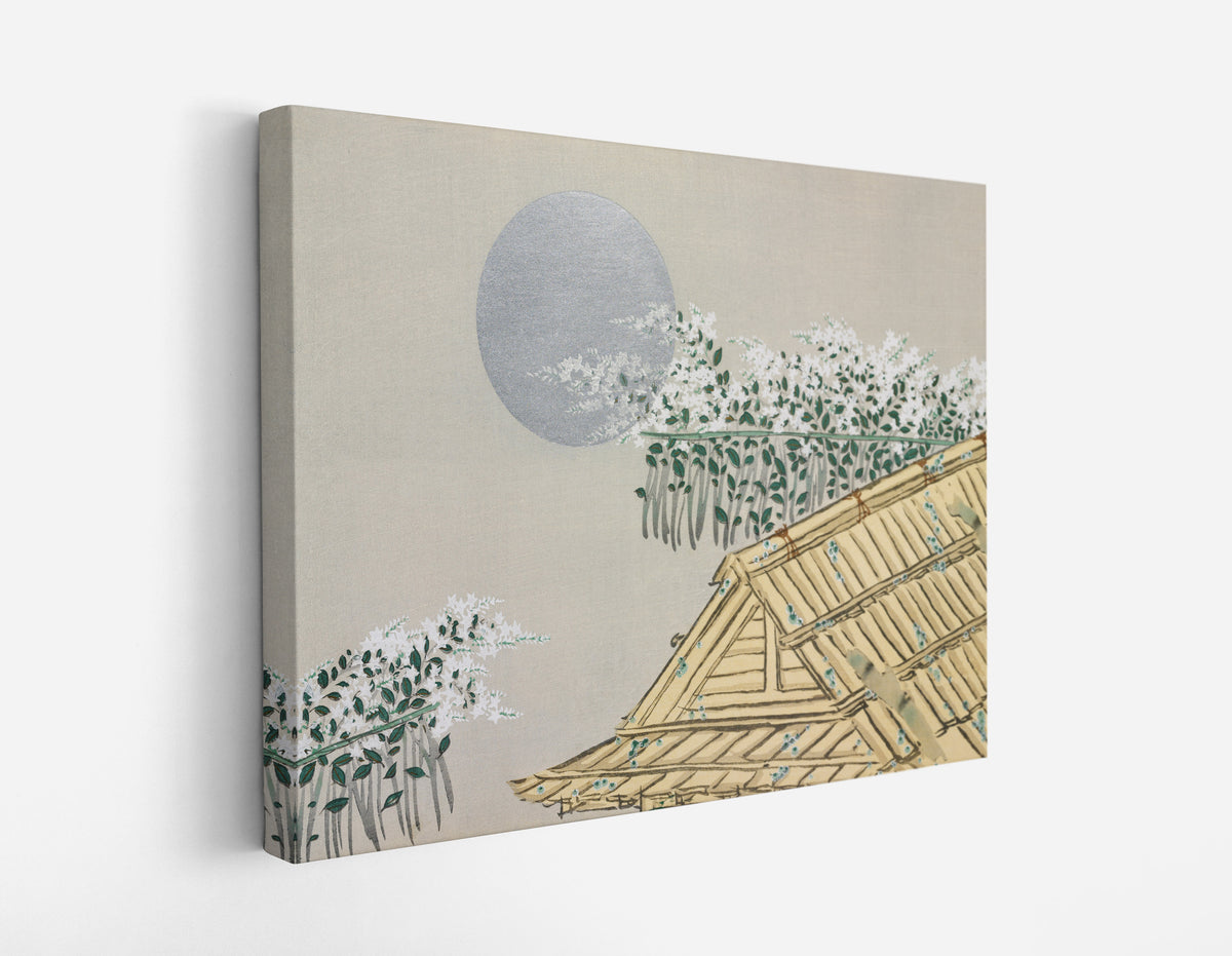House from Momoyogusa – Flowers of a Hundred Generations (1909) by Kamisaka Sekka // Wall Art Print - Artrise