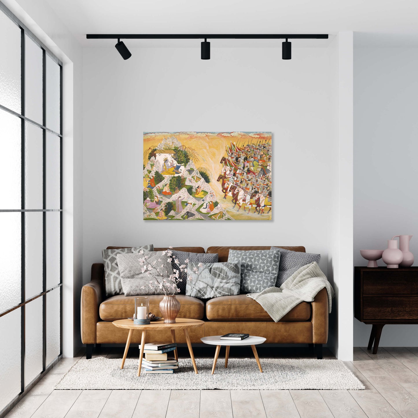 Jarasandha’s Army Advances Toward Krishna and Balarama // Wall Art Print