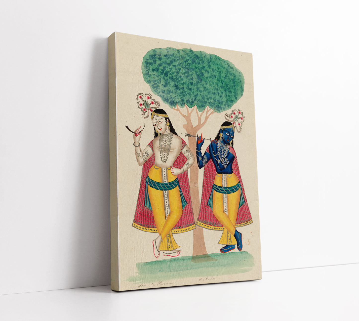 Krishna and Balarama Underneath A Tree // Wall Art Print - Artrise