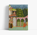 Krishna Approaches Radha Wall Art Print