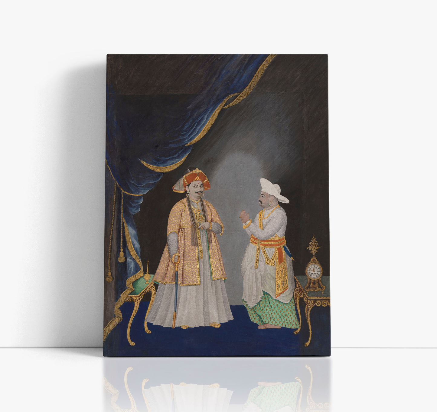 Maharaja Serfoji II accompanied by his Minister Wall Art Print - Artrise