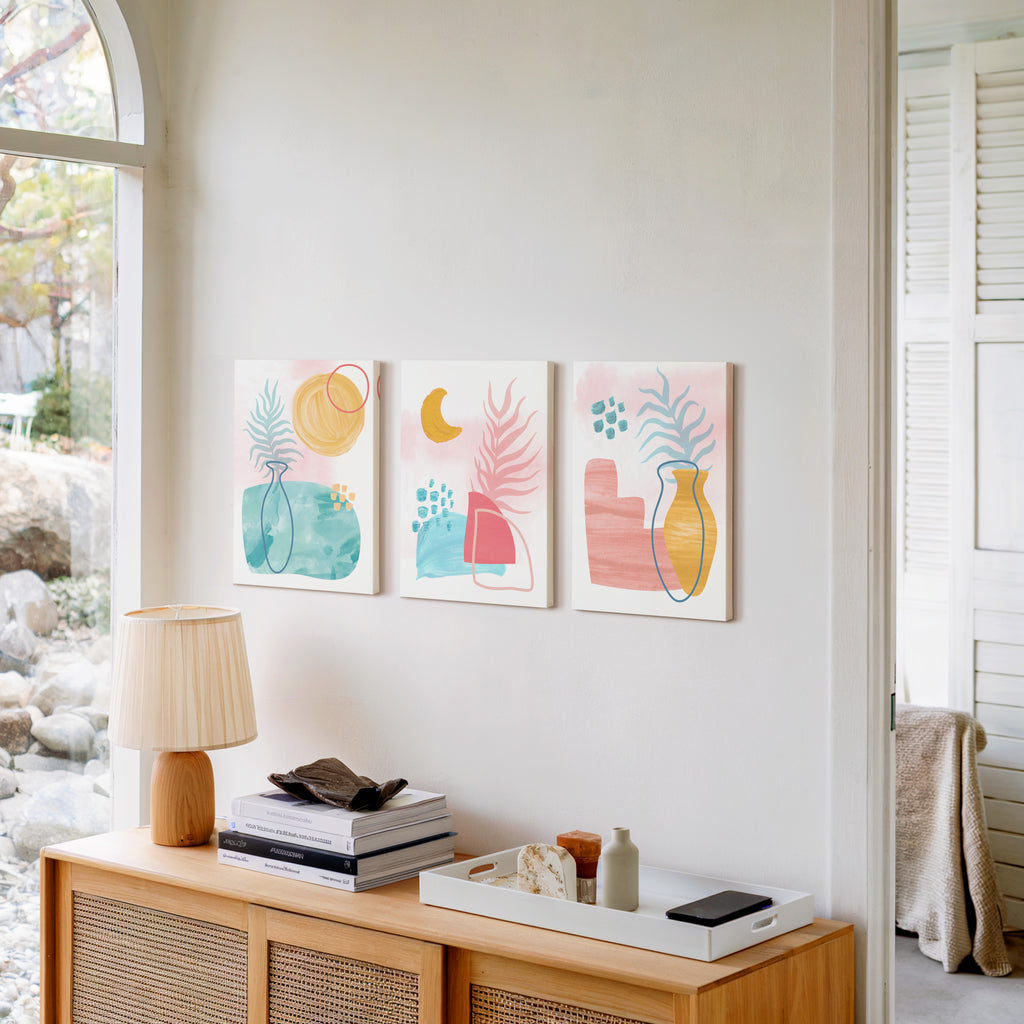 Scandi Summer - Set of 3 Wall Art