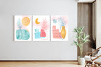 Scandi Summer - Set of 3 Wall Art