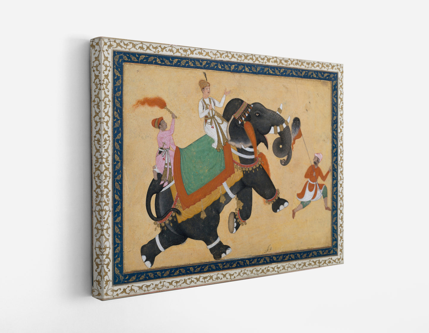 Prince Riding an Elephant by Khem Karan Wall Art Print - Artrise