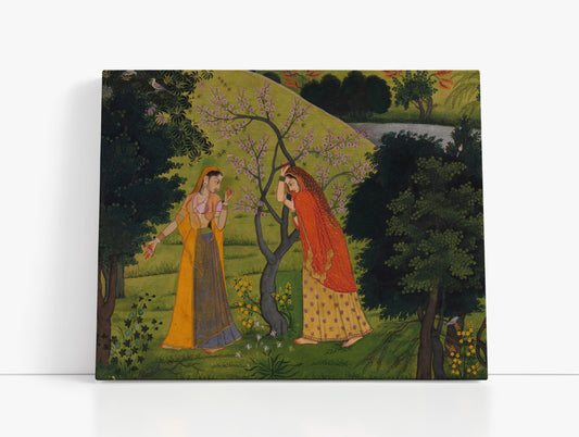 Radha with Her Confidant, Pining for Krishna - Artrise