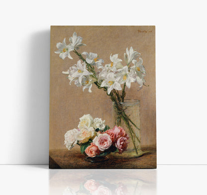 Roses and Lilies (1888) Wall Art Print - Artrise