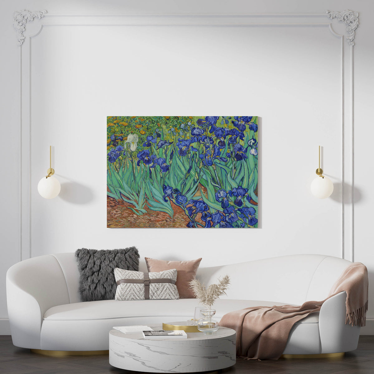 Irises (1890) by Vincent Van Gogh // Wall Art Print - Artrise