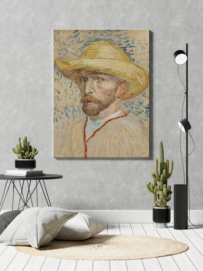 Vincent Van Gogh's Self-Portrait with a Straw Hat (1887) - Artrise