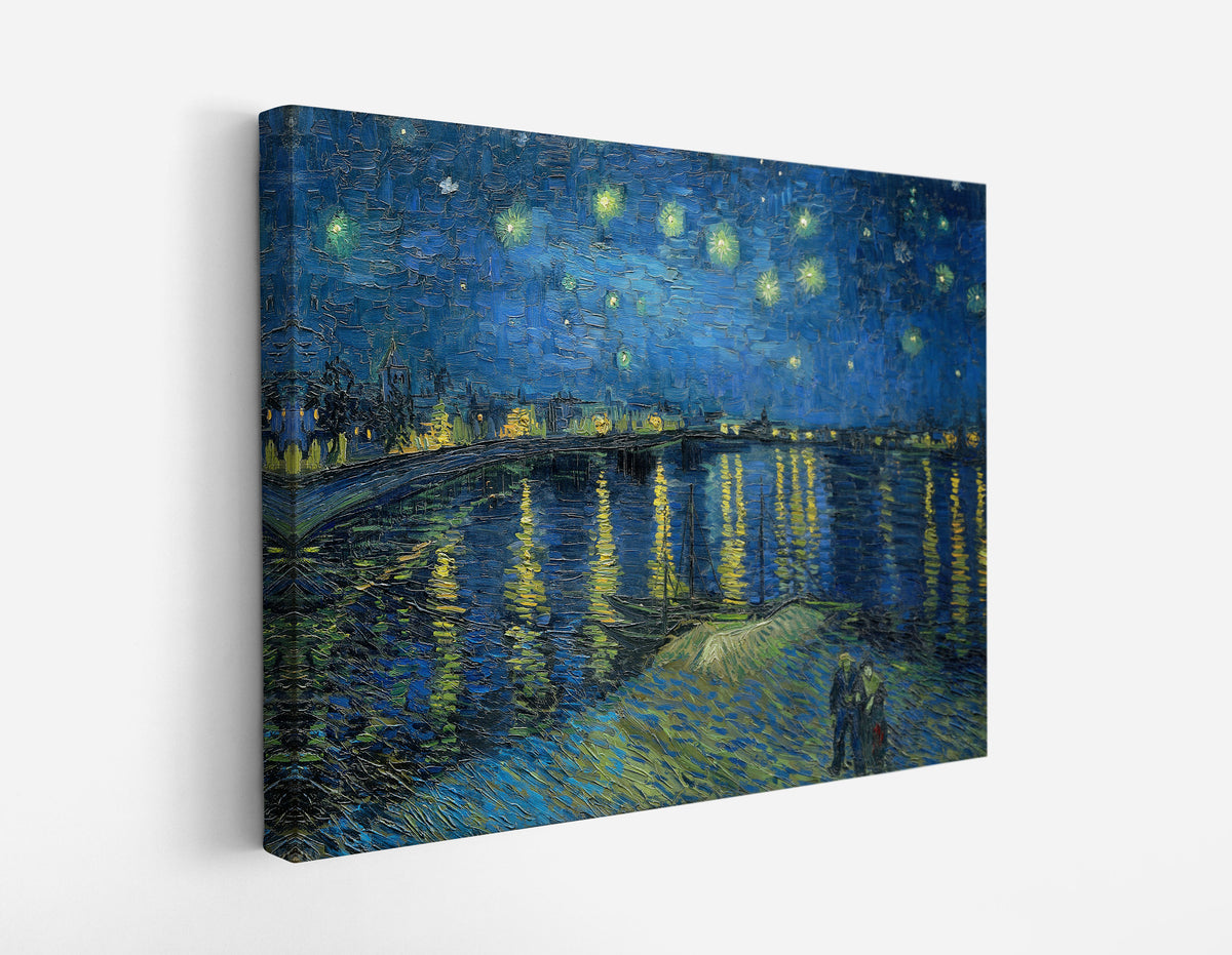 Starry Night Over the Rhone (1888) by Vincent Van Gogh - Artrise