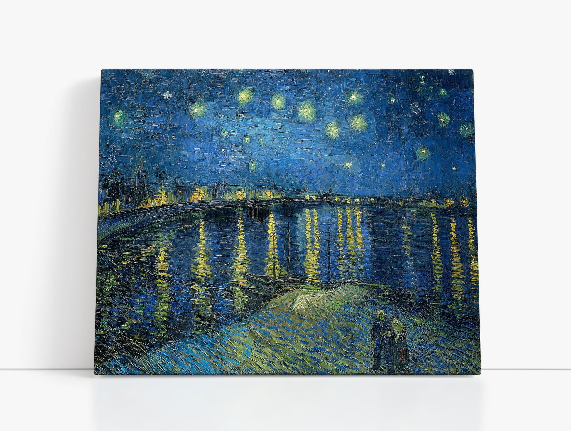 Starry Night Over the Rhone (1888) by Vincent Van Gogh - Artrise