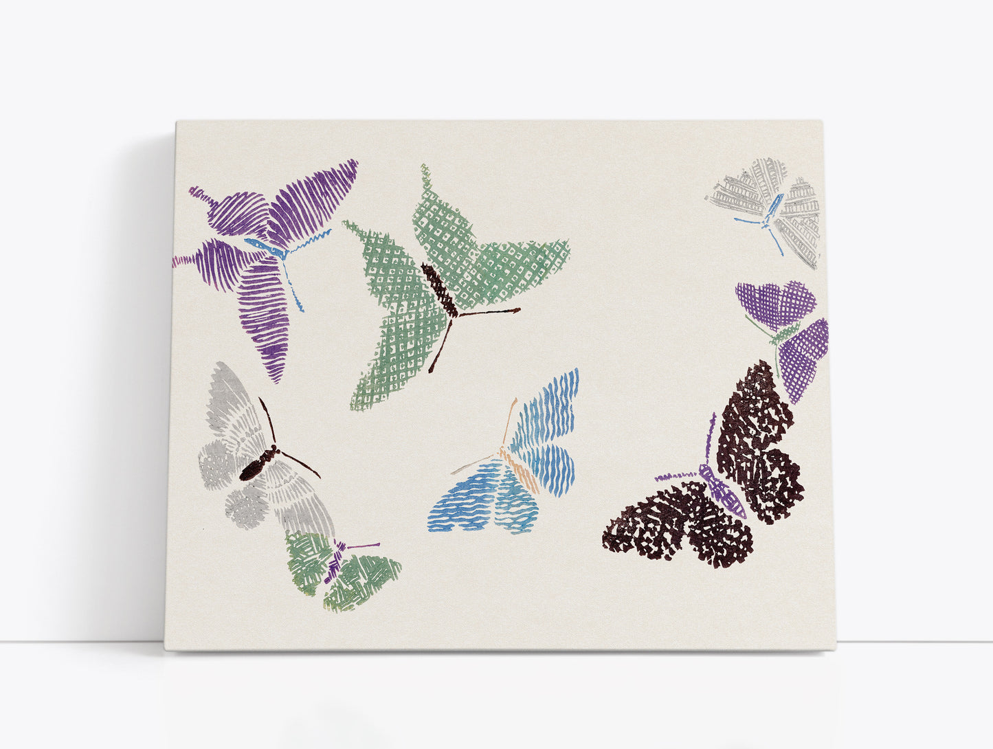 Kamisaka Sekka's  Cho senshu (One Thousand Butterflies) 1904 - 4 // Wall Art Print - Artrise