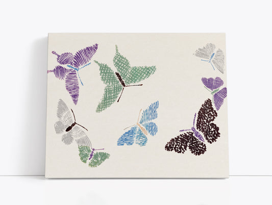Kamisaka Sekka's  Cho senshu (One Thousand Butterflies) 1904 - 4 // Wall Art Print - Artrise