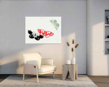 Kamisaka Sekka's  Cho senshu (One Thousand Butterflies) 1904 - 5 // Wall Art Print - Artrise