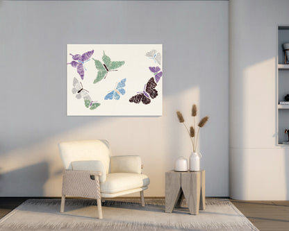 Kamisaka Sekka's  Cho senshu (One Thousand Butterflies) 1904 - 4 // Wall Art Print - Artrise