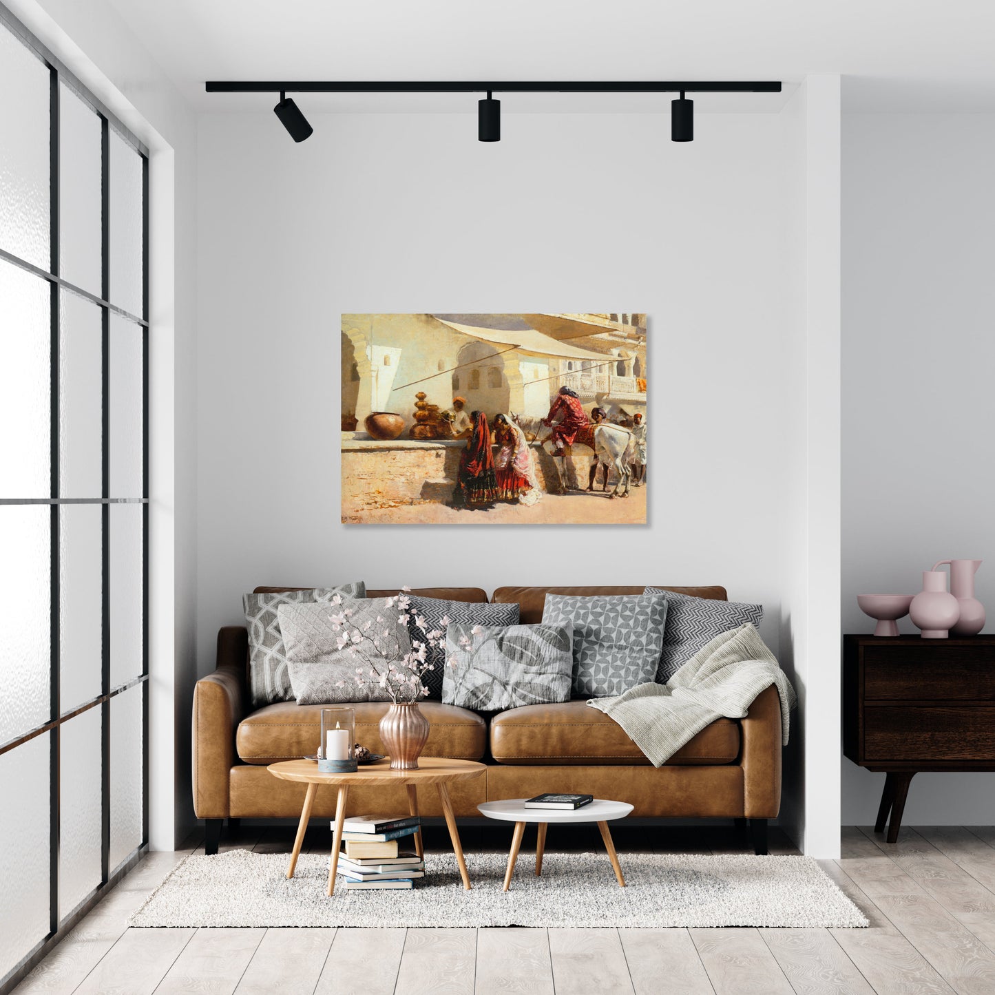 A Street Market Scene India 1887 by Edwin Lord Weeks Wall Art Print