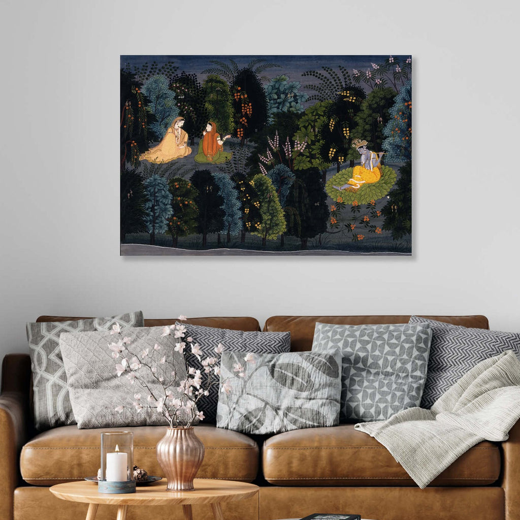 Radha Krishna Night Time Landscape