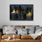Radha Krishna Night Time Landscape
