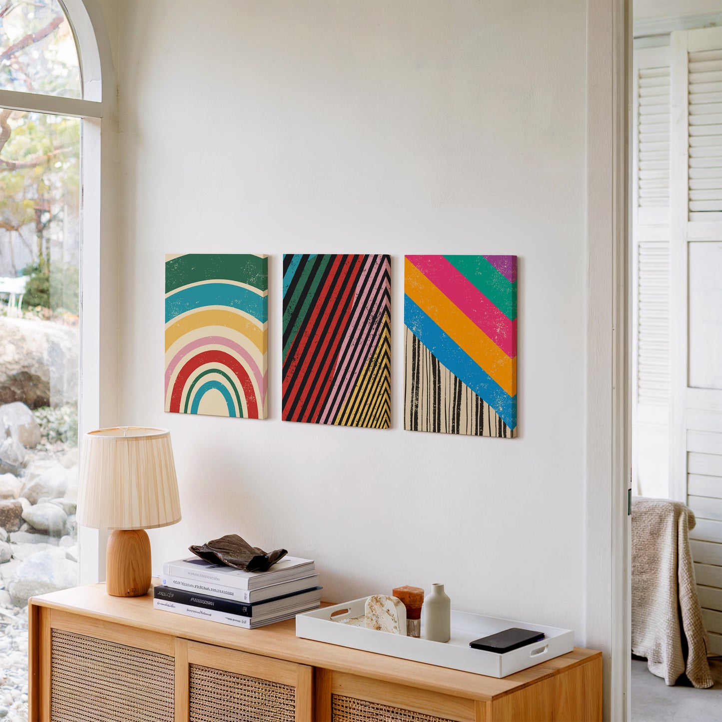 colorful abstract wall art 