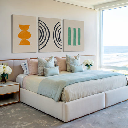 Retro Shapes Trio – Set of 3 Mid-Century Modern Wall Art Prints