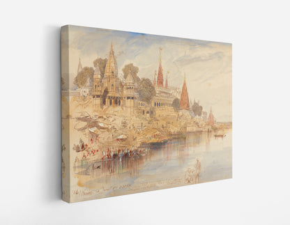 Benares by Edward Lear // Wall Art Print - Artrise