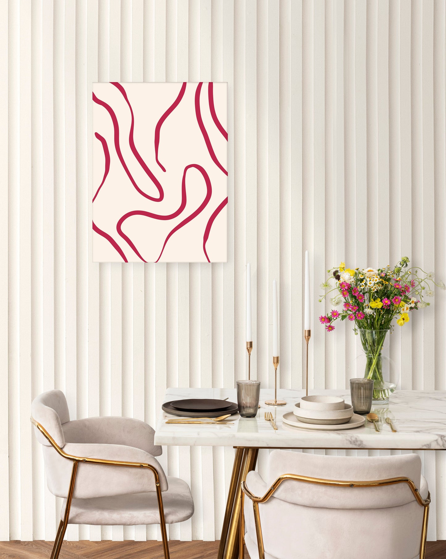 Magenta Pattern Art Print // Wall Art Print - Artrise