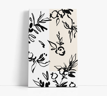 Blush Floral Pattern Wall Art Print - Artrise