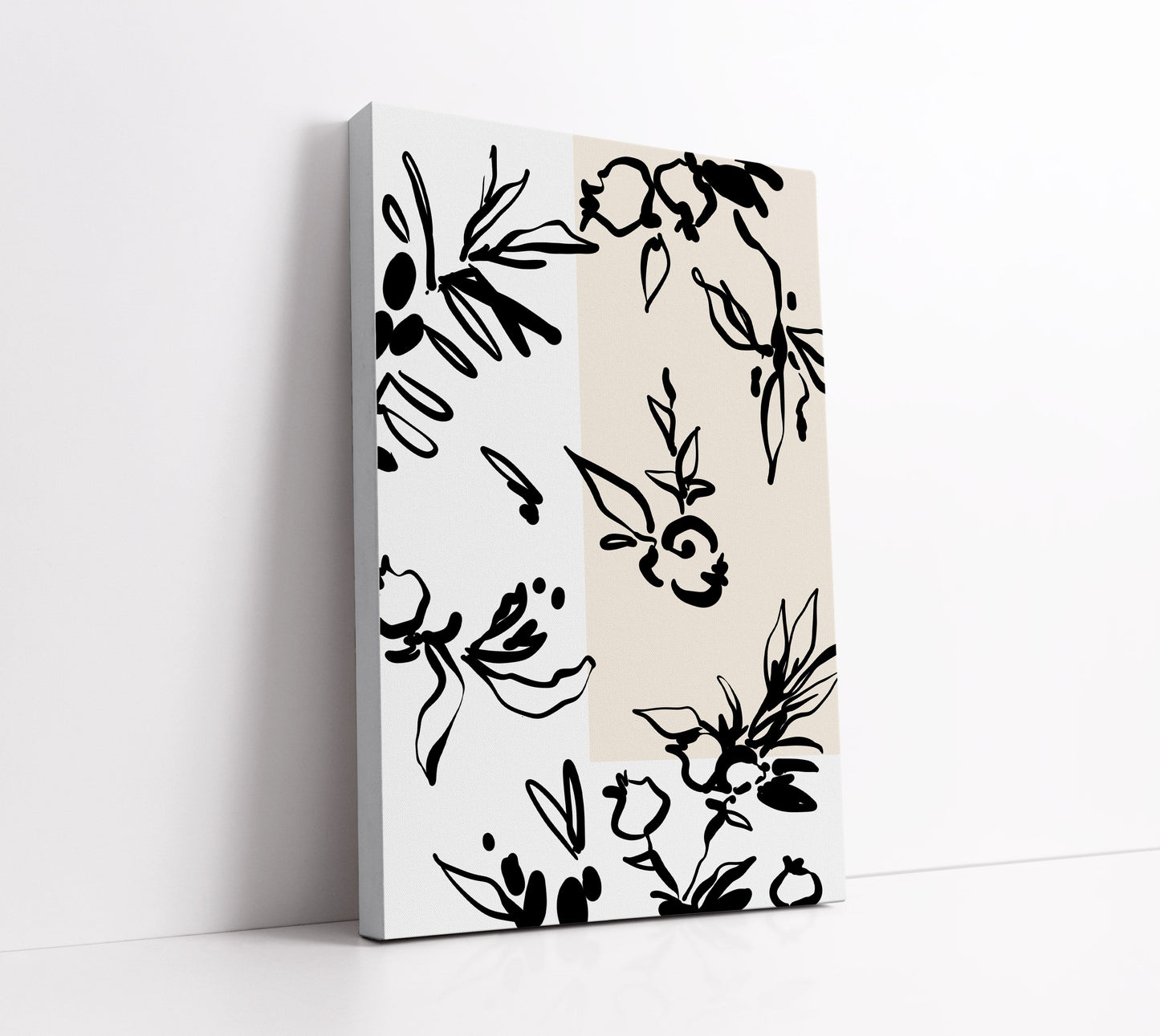 Blush Floral Pattern Wall Art Print - Artrise