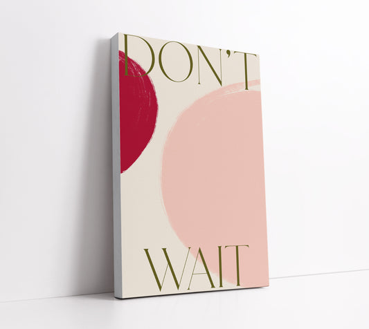 Blush Typography Wall Art Print - Artrise