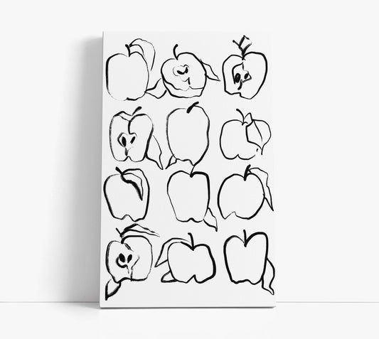 Minimal Fruit Pattern Wall Art Print - Artrise