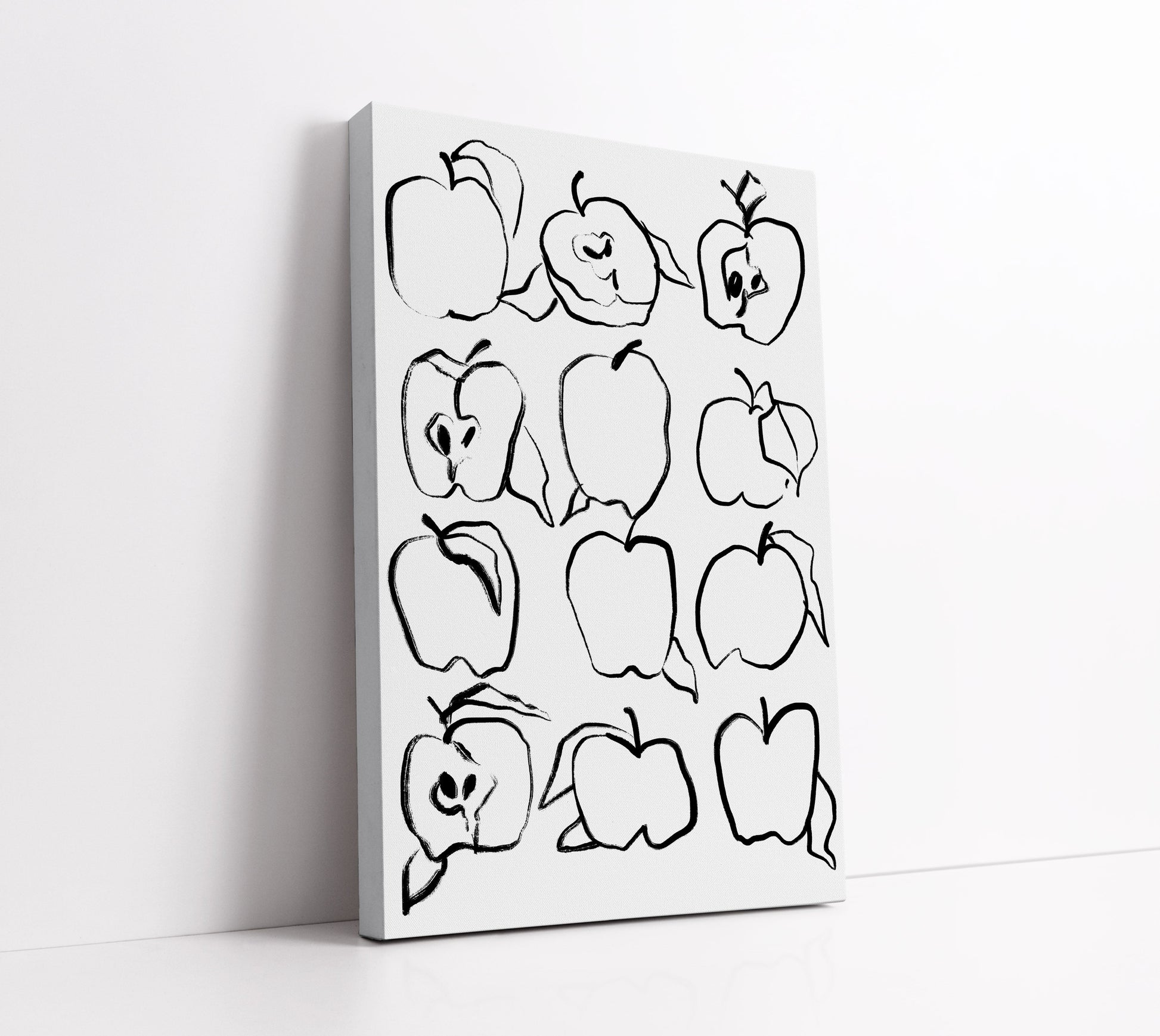 Minimal Fruit Pattern Wall Art Print - Artrise