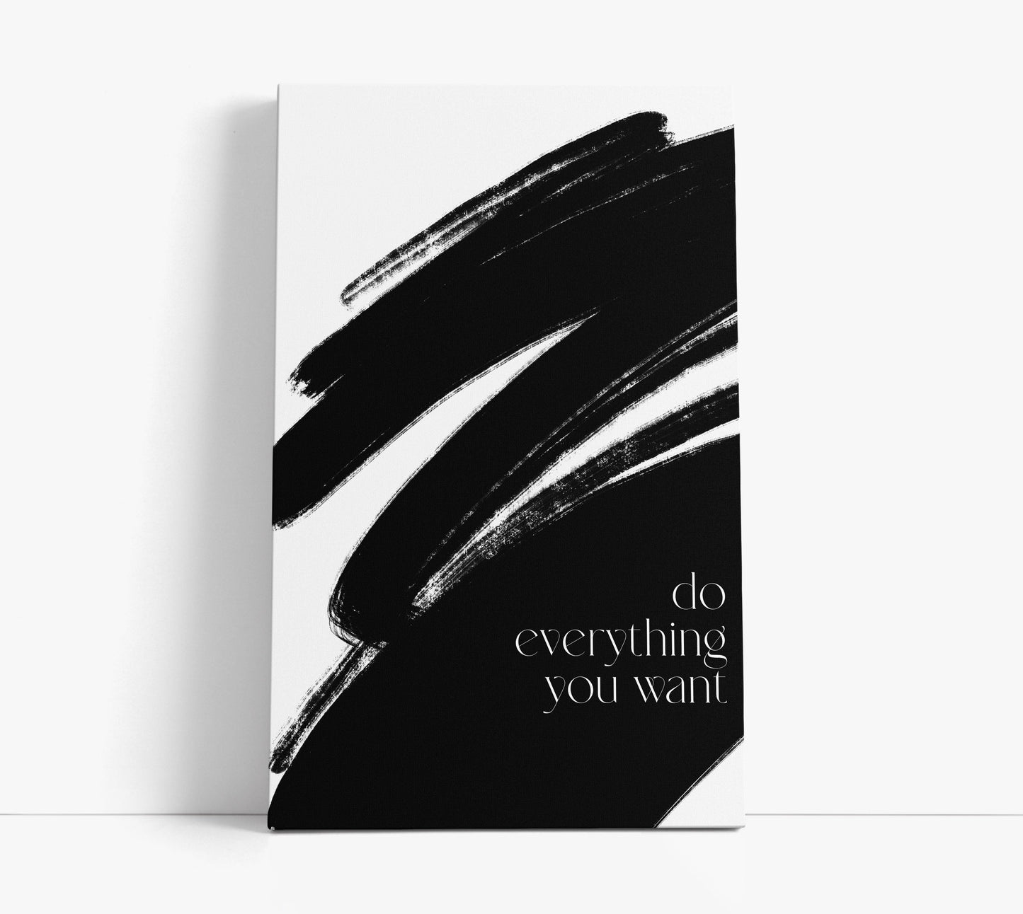 Minimal 'Do everything you want' Print // Wall Art Print - Artrise