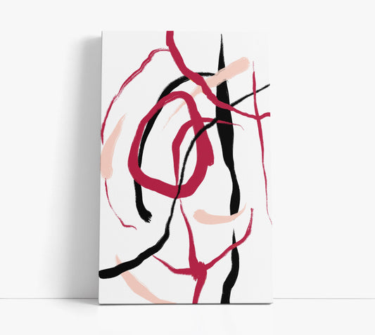 Blush Abstract Wall Art Print - Artrise