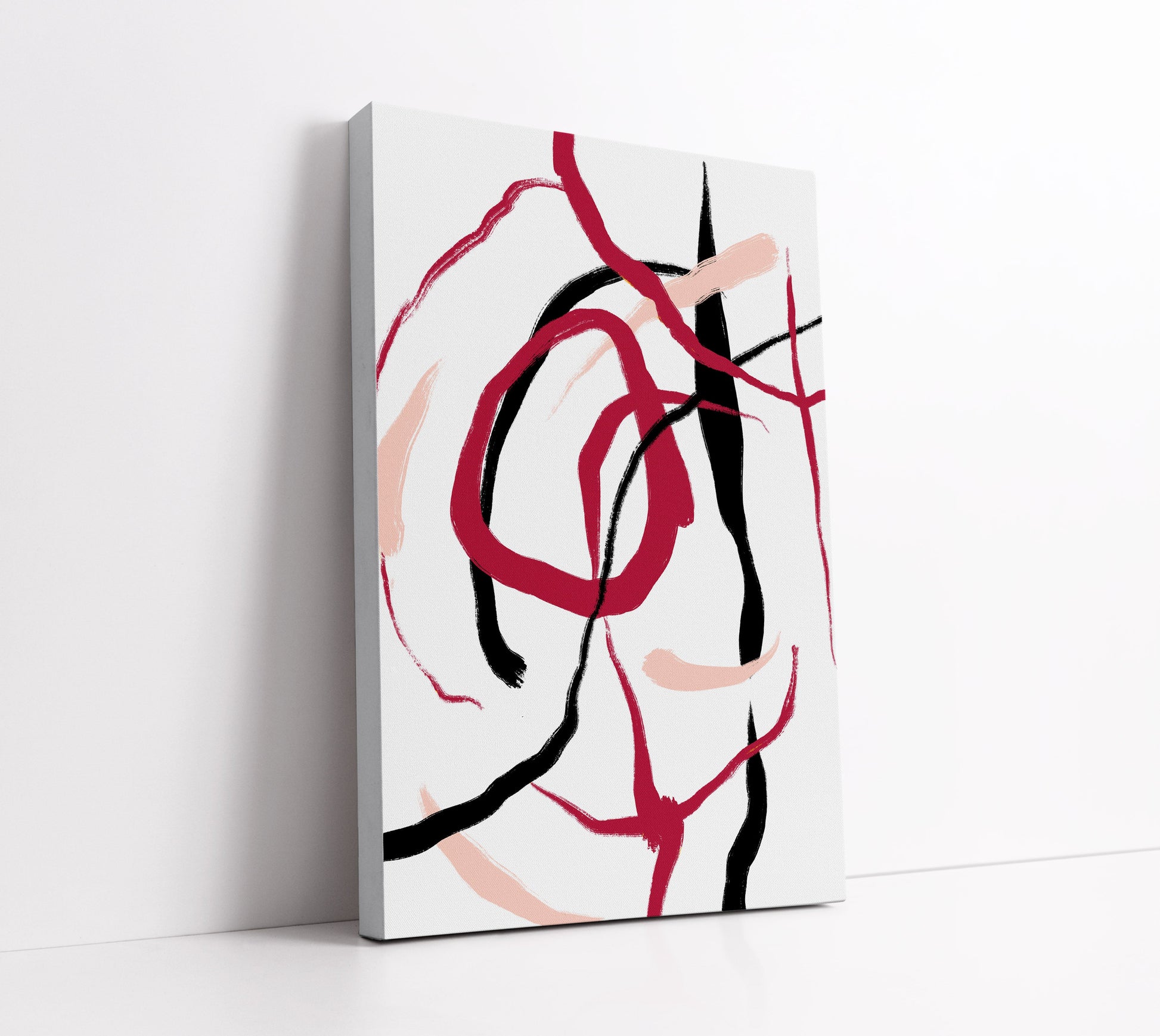 Blush Abstract Wall Art Print - Artrise