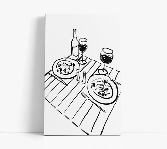 Wine and Dine 2 Wall Art Print - Artrise