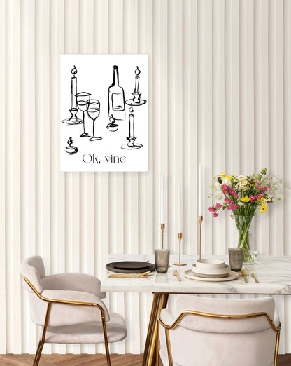 Ok Vine Quirky Bar Art Print - Artrise