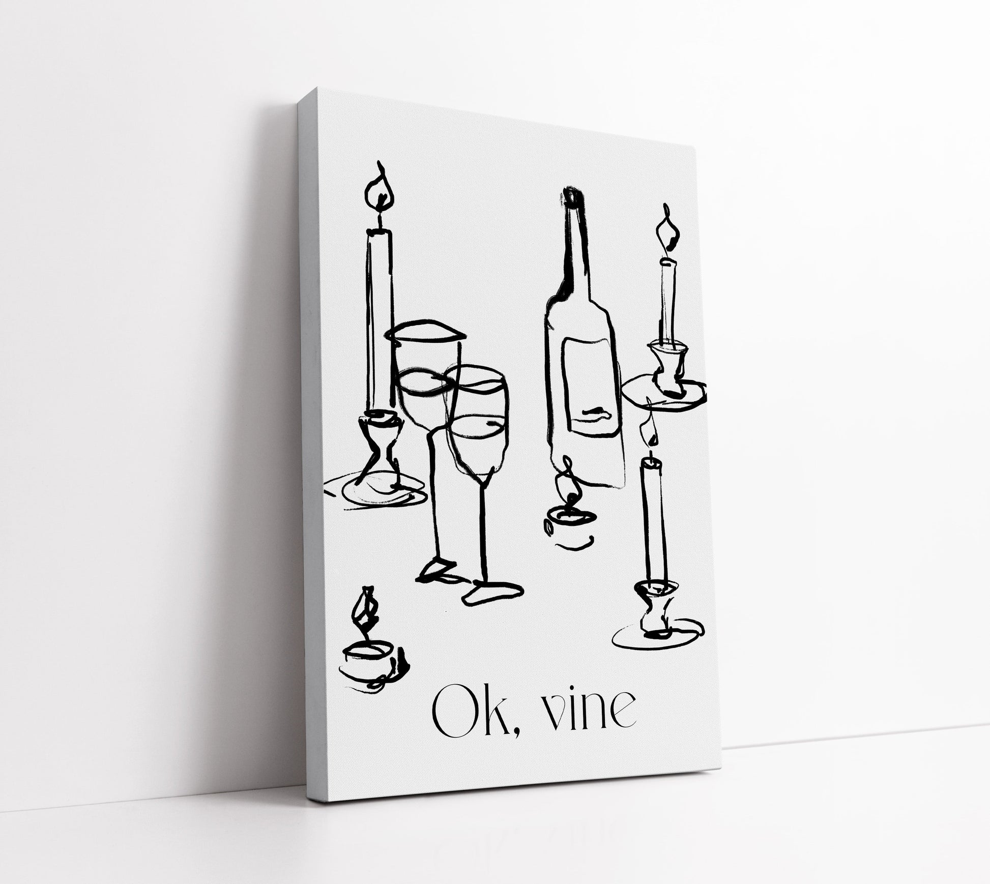 Ok Vine Quirky Bar Art Print - Artrise