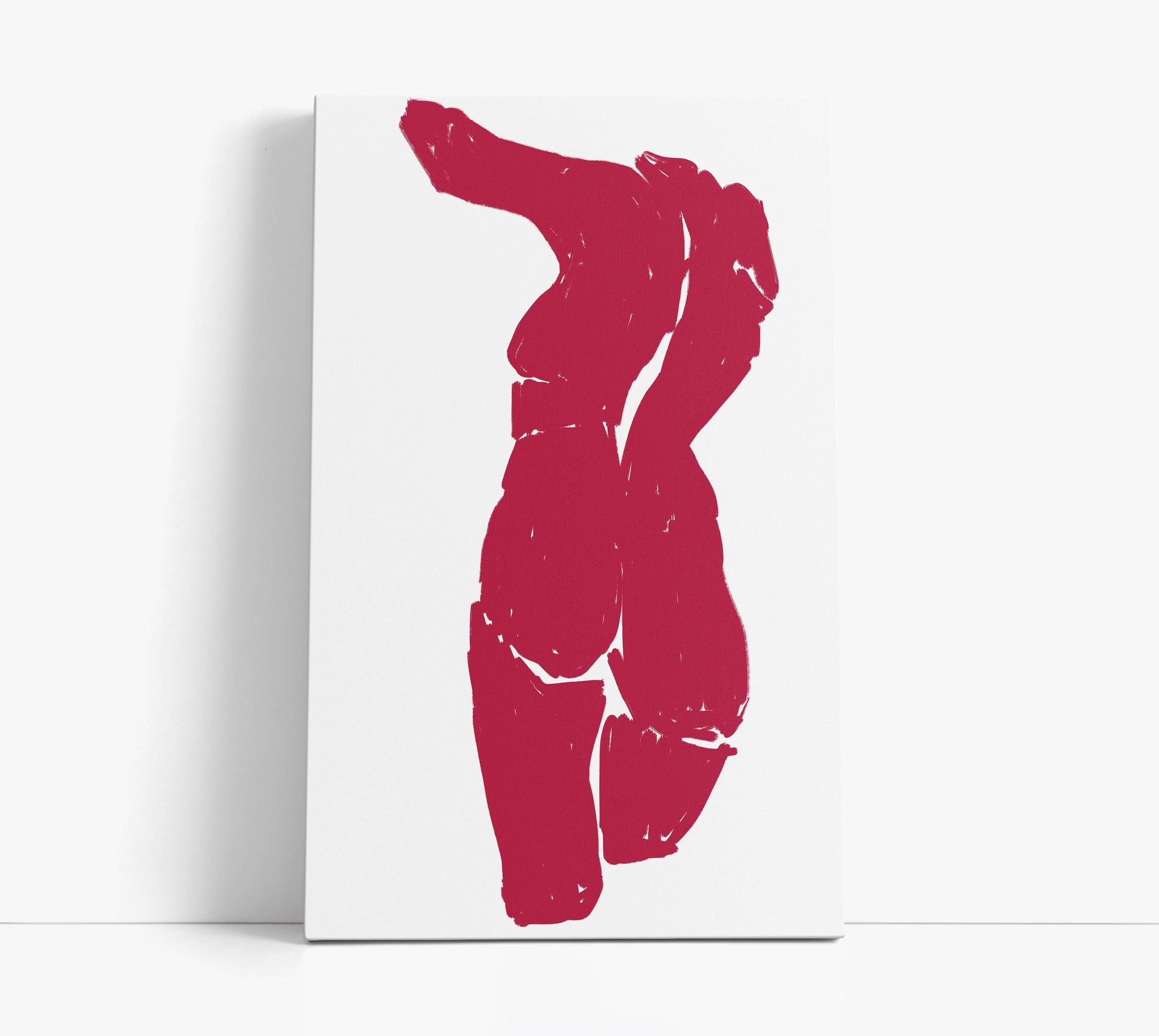 Magenta Silhouette Art Print // Wall Art Print - Artrise