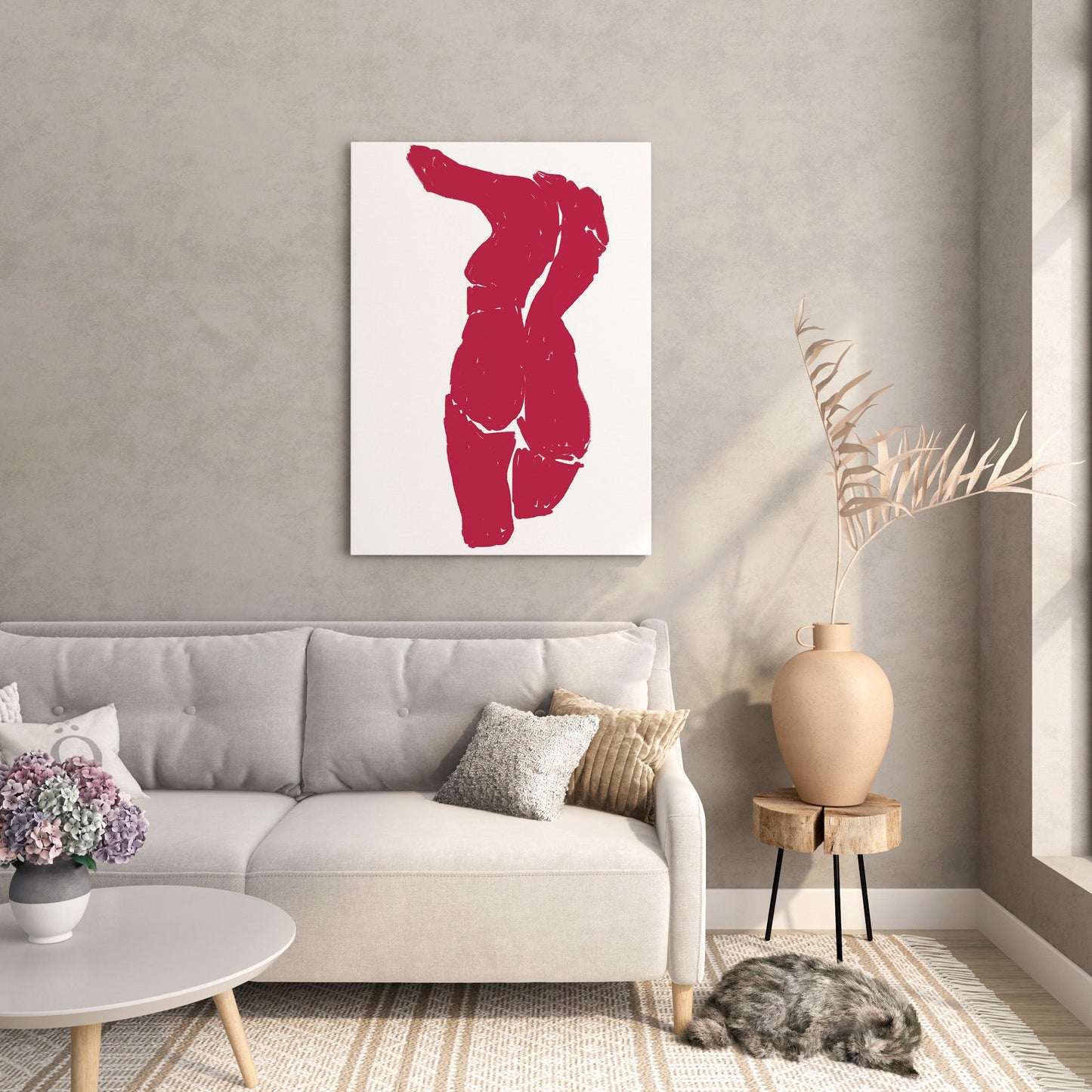 Magenta Silhouette Art Print // Wall Art Print - Artrise