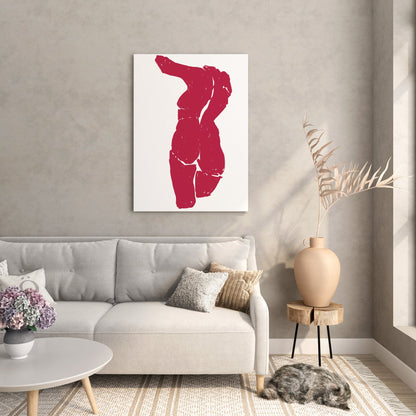 Magenta Silhouette Art Print // Wall Art Print - Artrise