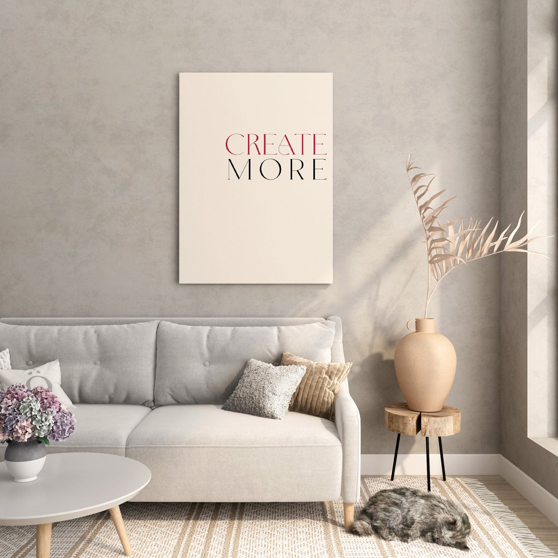 Create More Typography Wall Art Print - Artrise