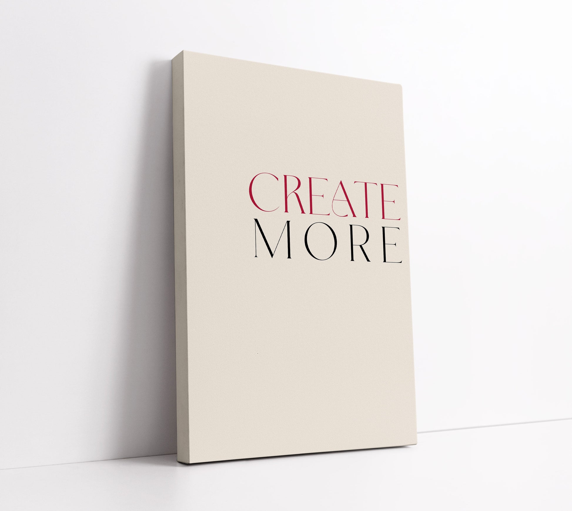 Create More Typography Wall Art Print - Artrise