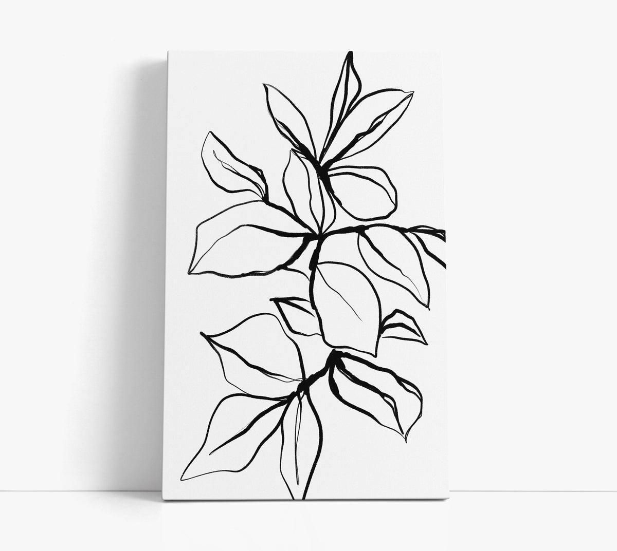 Monochrome Floral Art Print - Artrise