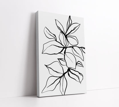 Monochrome Floral Art Print - Artrise