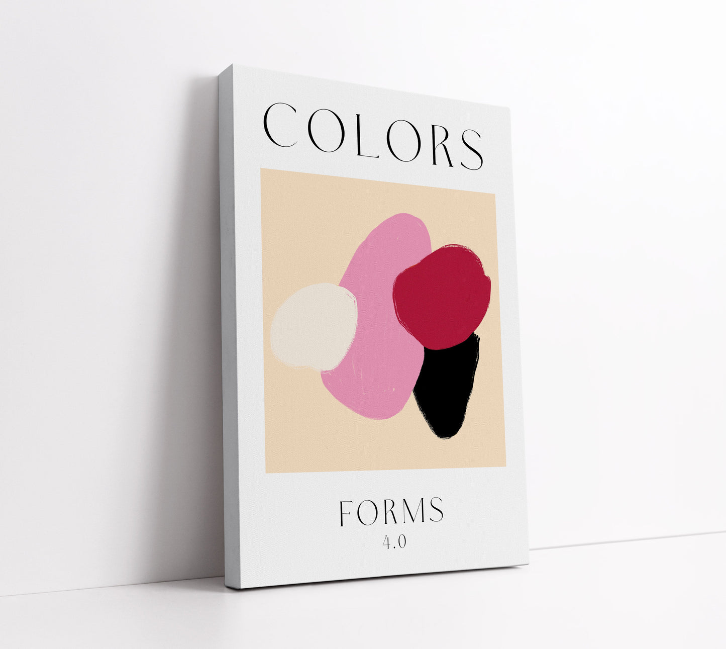 Blush Colour Forms Wall Art Print - Artrise