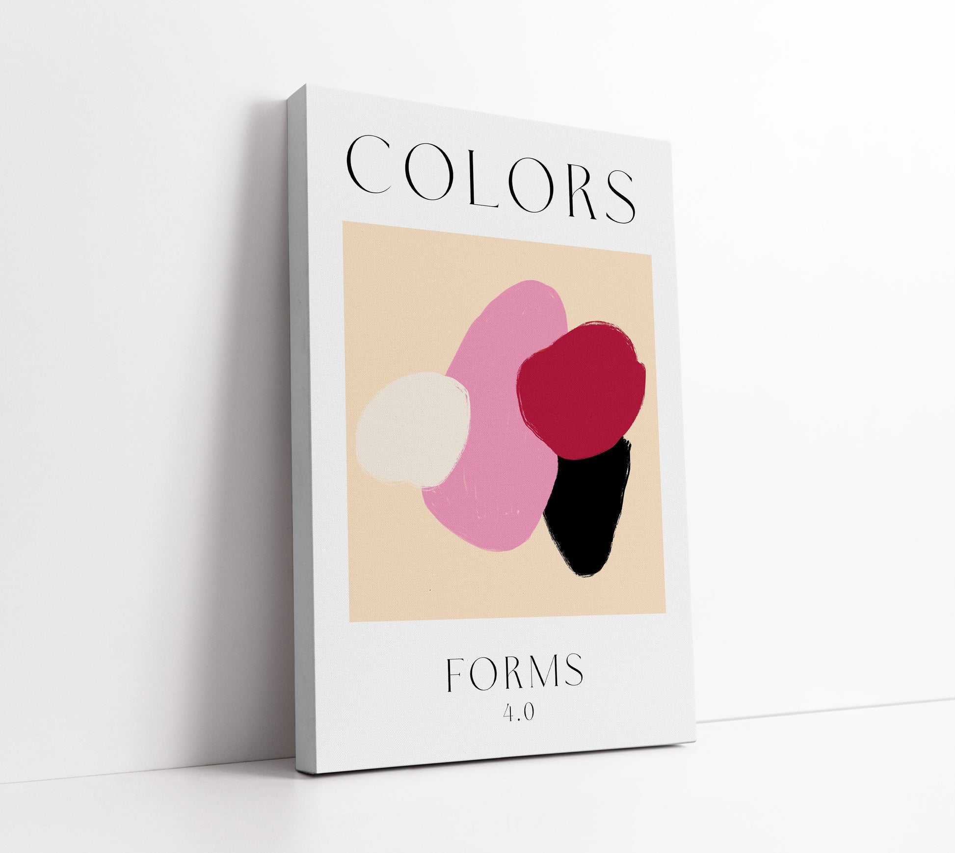 Blush Colour Forms Wall Art Print - Artrise