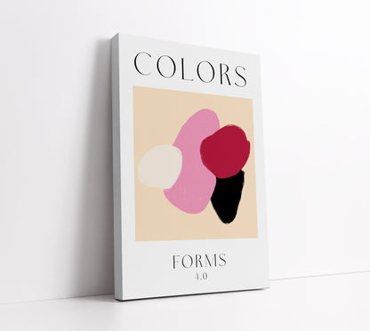 Blush Colour Forms Wall Art Print - Artrise