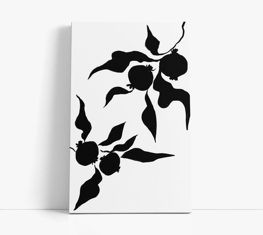 Monochrome Floral Art Print - Artrise