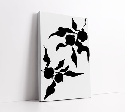 Monochrome Floral Art Print - Artrise